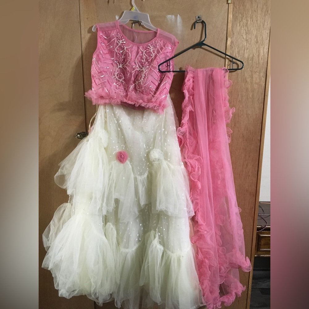 womens two piece custom dress. can be worn for prom/hoco. NEVER WORN BEFORE